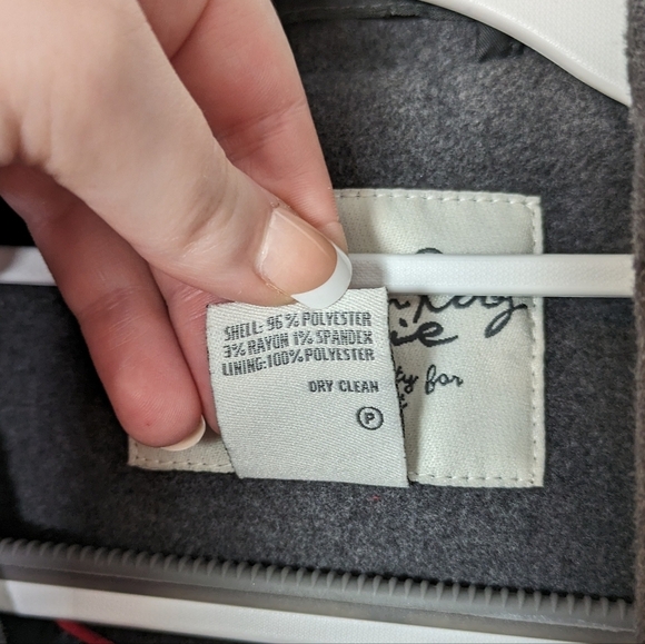 Preppy American Rag Double Breasted Grey Pea Coat Women's Size Large *FLAW* - Picture 4 of 10